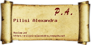 Pilisi Alexandra névjegykártya