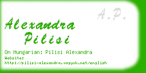 alexandra pilisi business card